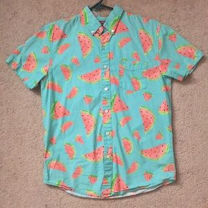 Men’s Watermelon🍉 Print Button Down Shirt
